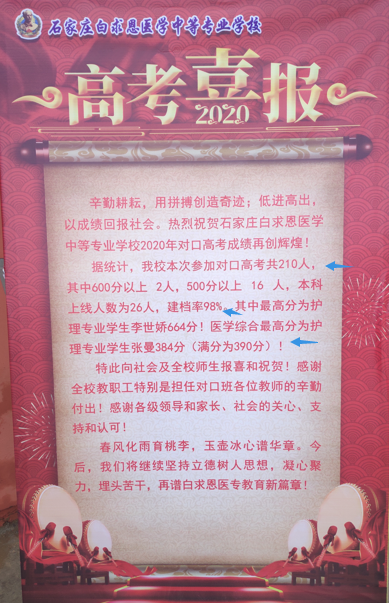 石家庄白求恩医学中等专业学校哪年开始升学的，好不好.png