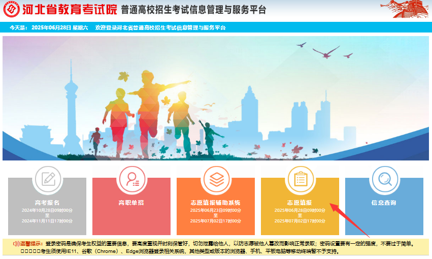 2025年河北省中等职业学校对口升学志愿填报流程图 2025年河北省中等职业学校对口升学志愿填报流程图