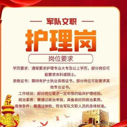 带你了解护理岗军队文职的报考和条件？