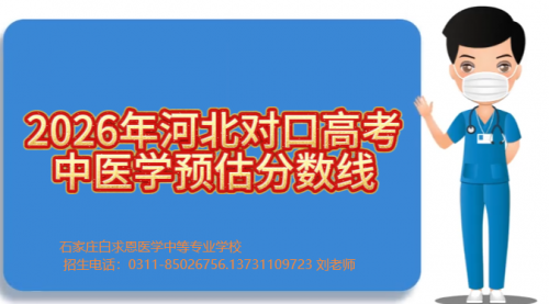 河北对口高考中医学专业要多少分呢？2026年